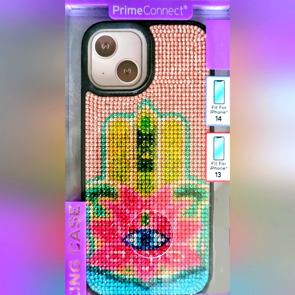 iPhone 15/14/13 Eye Rhinestone Bling Phone Case